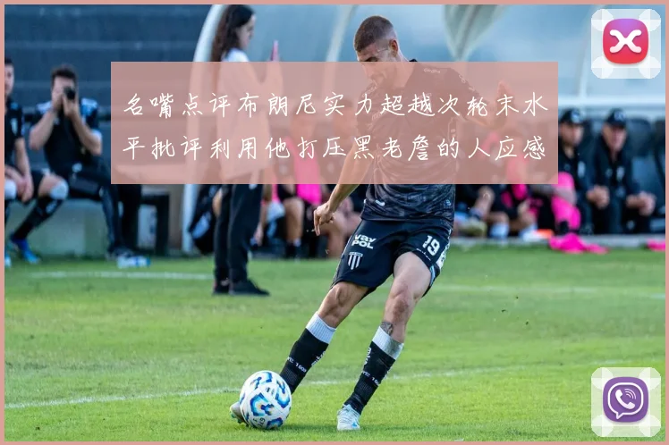 名嘴点评布朗尼实力超越次轮末水平批评利用他打压黑老詹的人应感羞愧