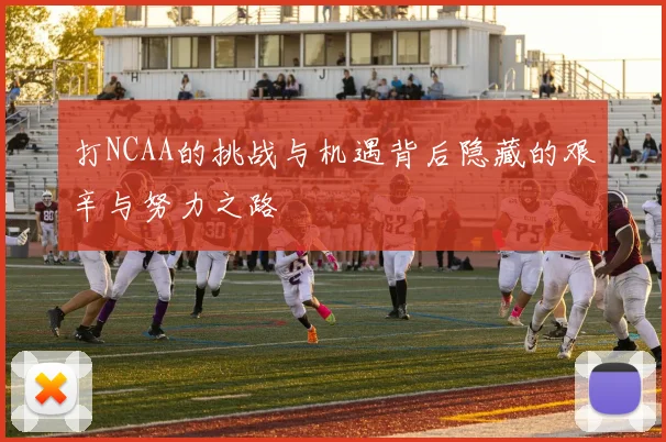 打NCAA的挑战与机遇背后隐藏的艰辛与努力之路