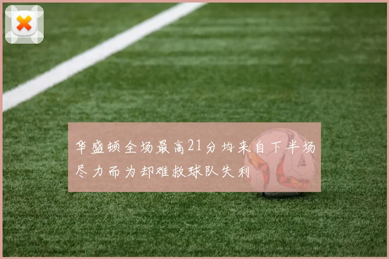华盛顿全场最高21分均来自下半场尽力而为却难救球队失利